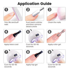 RARJSM being applied on nails to protect polish and add shine
