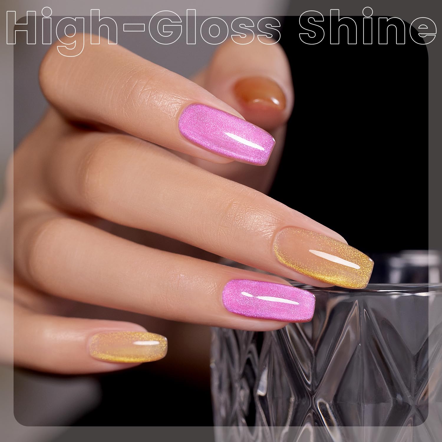 RARJSM magnetic stick demonstration forming cat-eye stripe for precise, salon-style results
