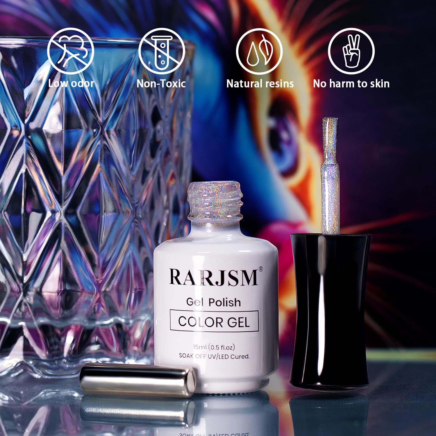 RARJSM before and after nails showing dramatic transformation and polish durability