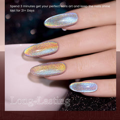 RARJSM close-up gel texture highlighting holographic glitter and smooth application benefit