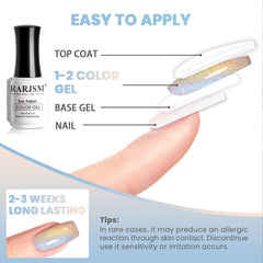RARJSM bottle next to a hand showing scale and easy home salon 15ml quantity