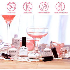 RARJSM bottle label and cap close-up showing clear branding and easy-pour tip