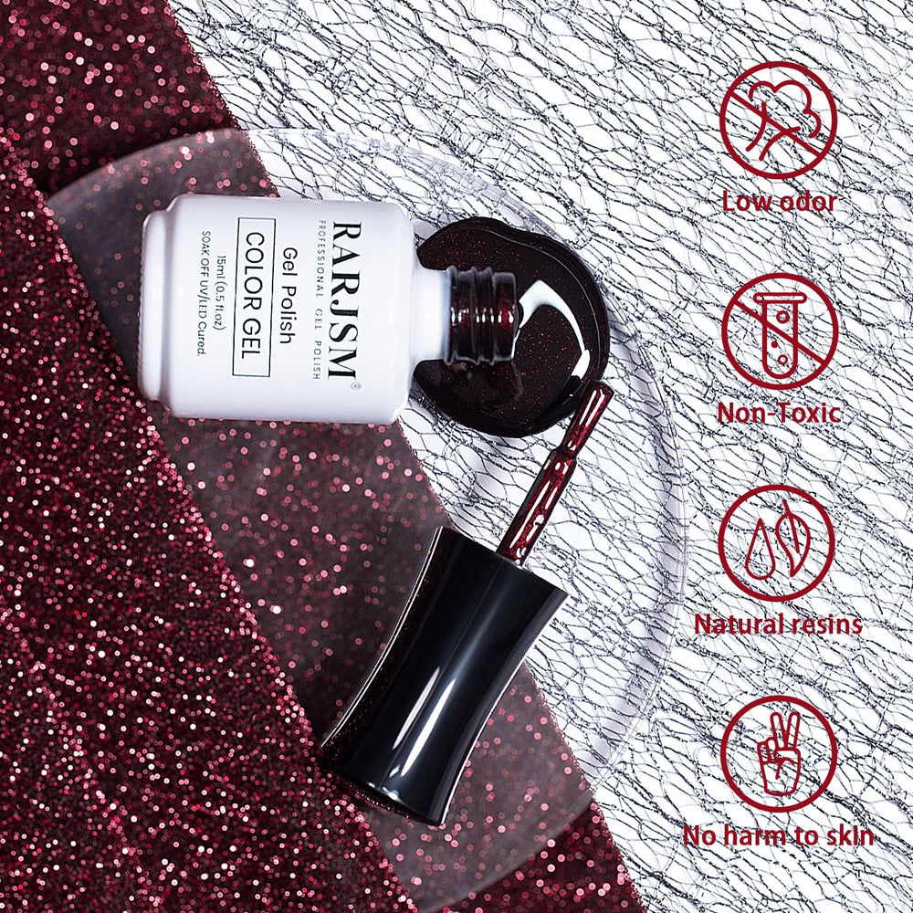 Open RARJSM bottle displaying brush and smooth gel formula for easy application