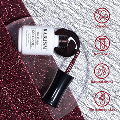 Open RARJSM bottle displaying brush and smooth gel formula for easy application
