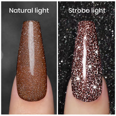 RARJSM brush applying polish demonstrating smooth stroke and even coverage benefit