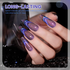 RARJSM brush stroke of gel polish texture demonstrating smooth application