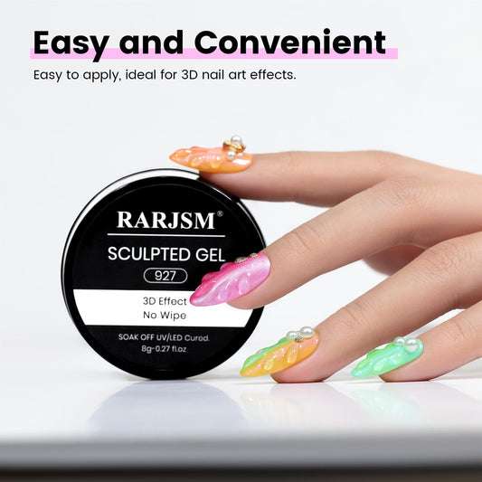 RARJSM close-up gel texture highlighting smooth sculpting control