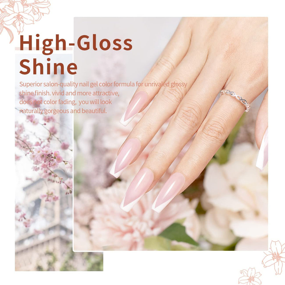 RARJSM swatch on nail tip demonstrating sheer pink translucence for natural look