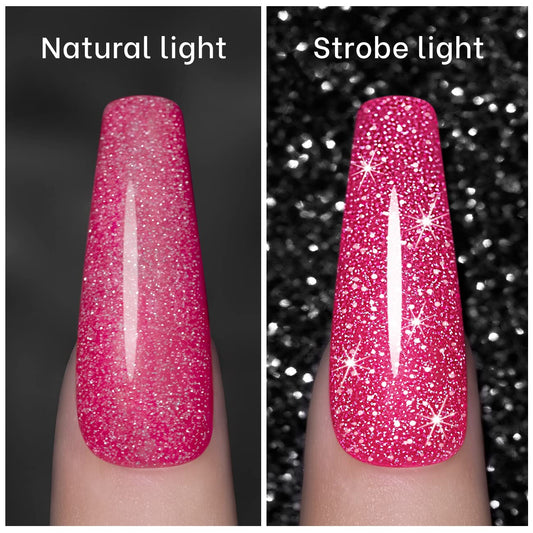 RARJSM closeup diamond glitter texture revealing reflective shimmer for dazzling nails