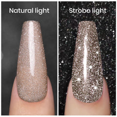 RARJSM close-up of glitter particles highlighting multi-dimensional sparkle