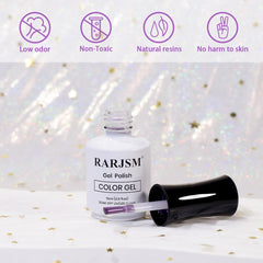 RARJSM close-up pearl texture revealing fine shimmer for iridescent depth