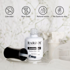 RARJSM close-up rubber gel texture demonstrating thick self-leveling benefit