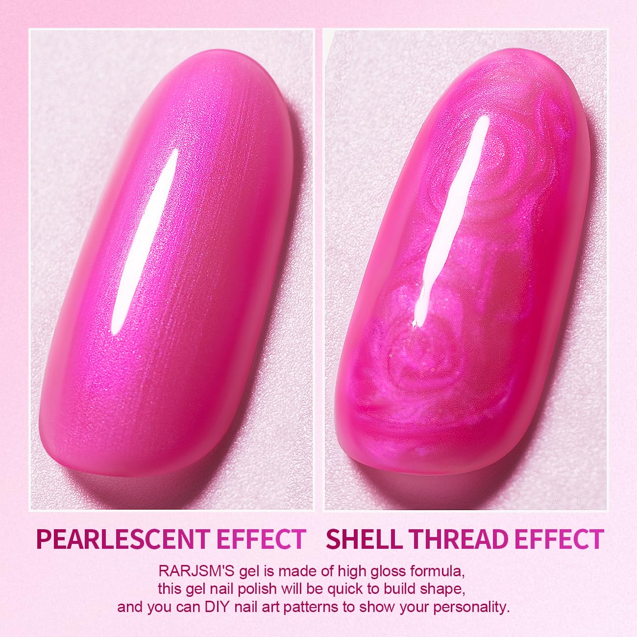 RARJSM cured nails under LED lamp showing durable high-gloss cured finish benefit