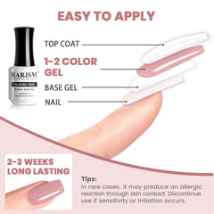 RARJSM cured glossy nails showing durable shine and smooth finish