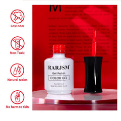 RARJSM nails curing under LED lamp illustrating fast, glossy finish benefit