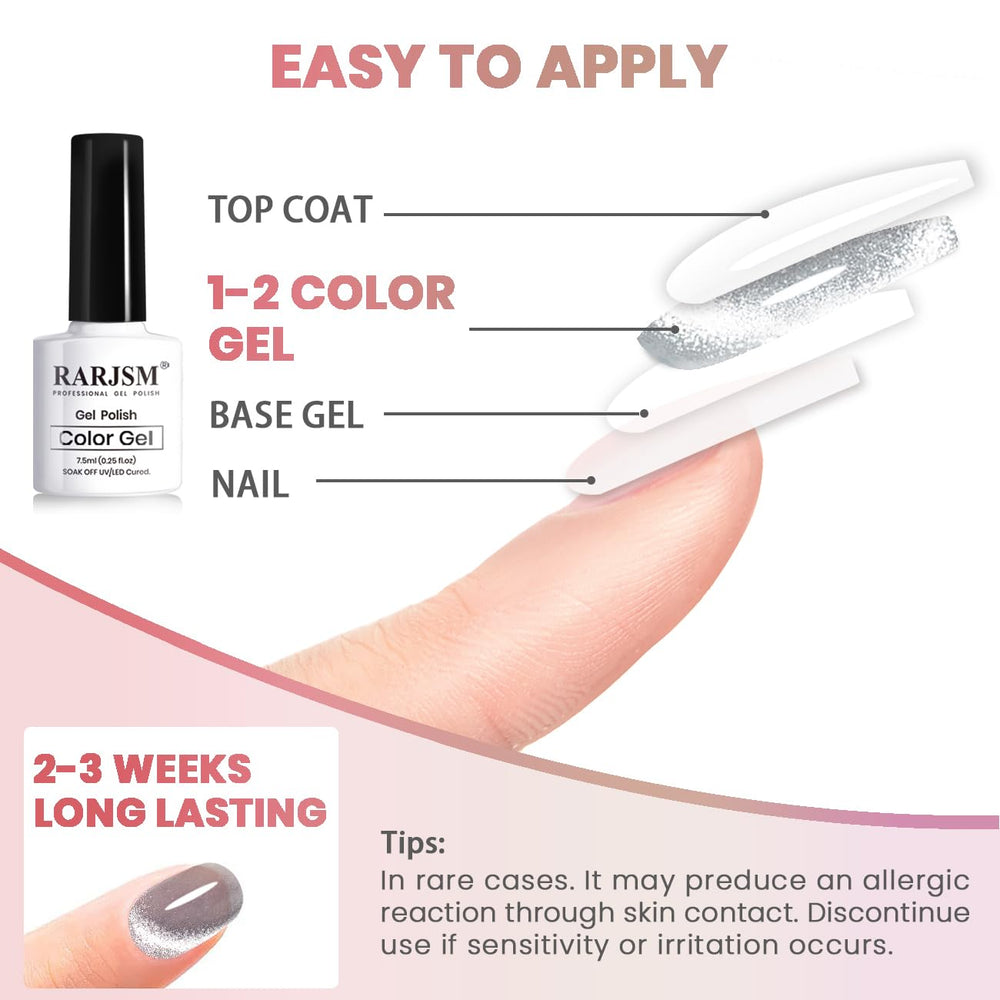RARJSM nails curing under LED lamp showing fast set time and long-lasting shine