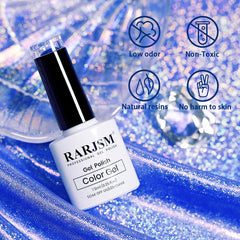 RARJSM cured nails under LED lamp showing fast curing and durable finish benefit