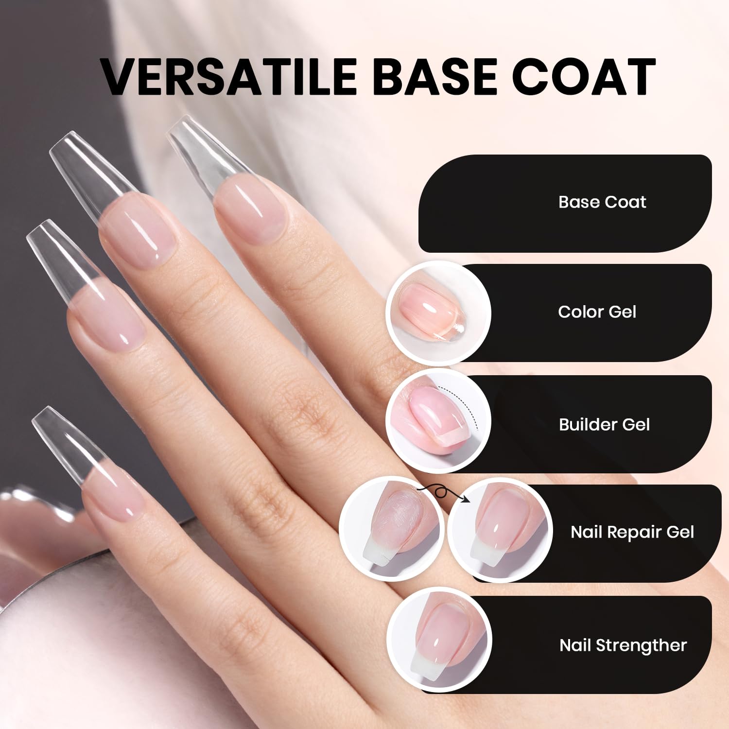 RARJSM micro fiber closeup highlighting invisible glass fibers that reinforce weak nails
