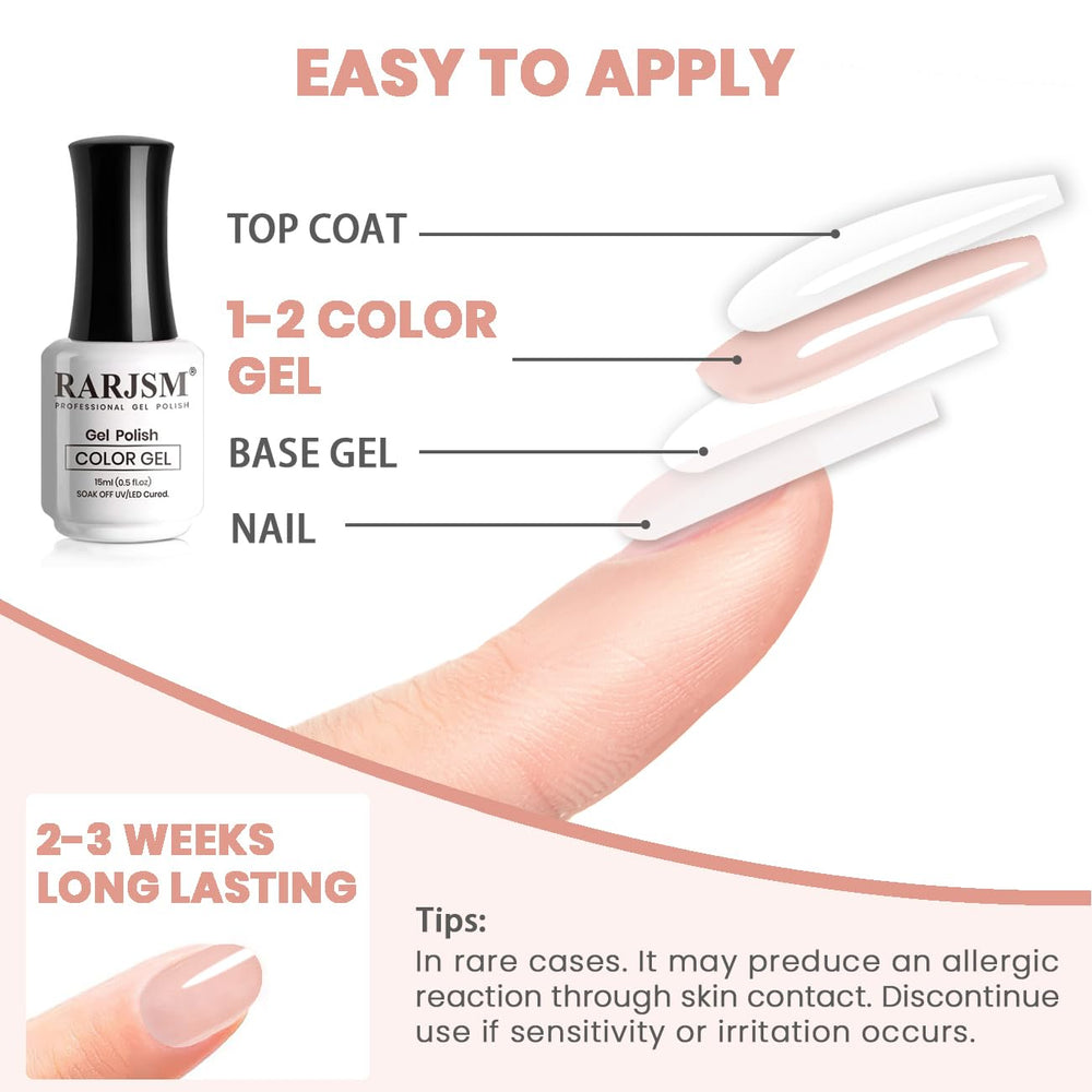 RARJSM French manicure example showing versatile neutral for classic looks