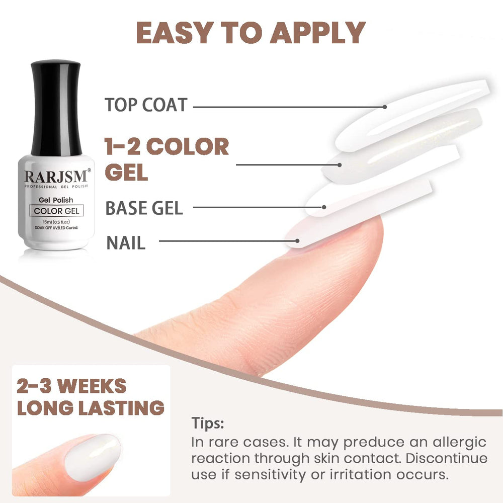 RARJSM French manicure with gold glitter accents showing salon-style results at home