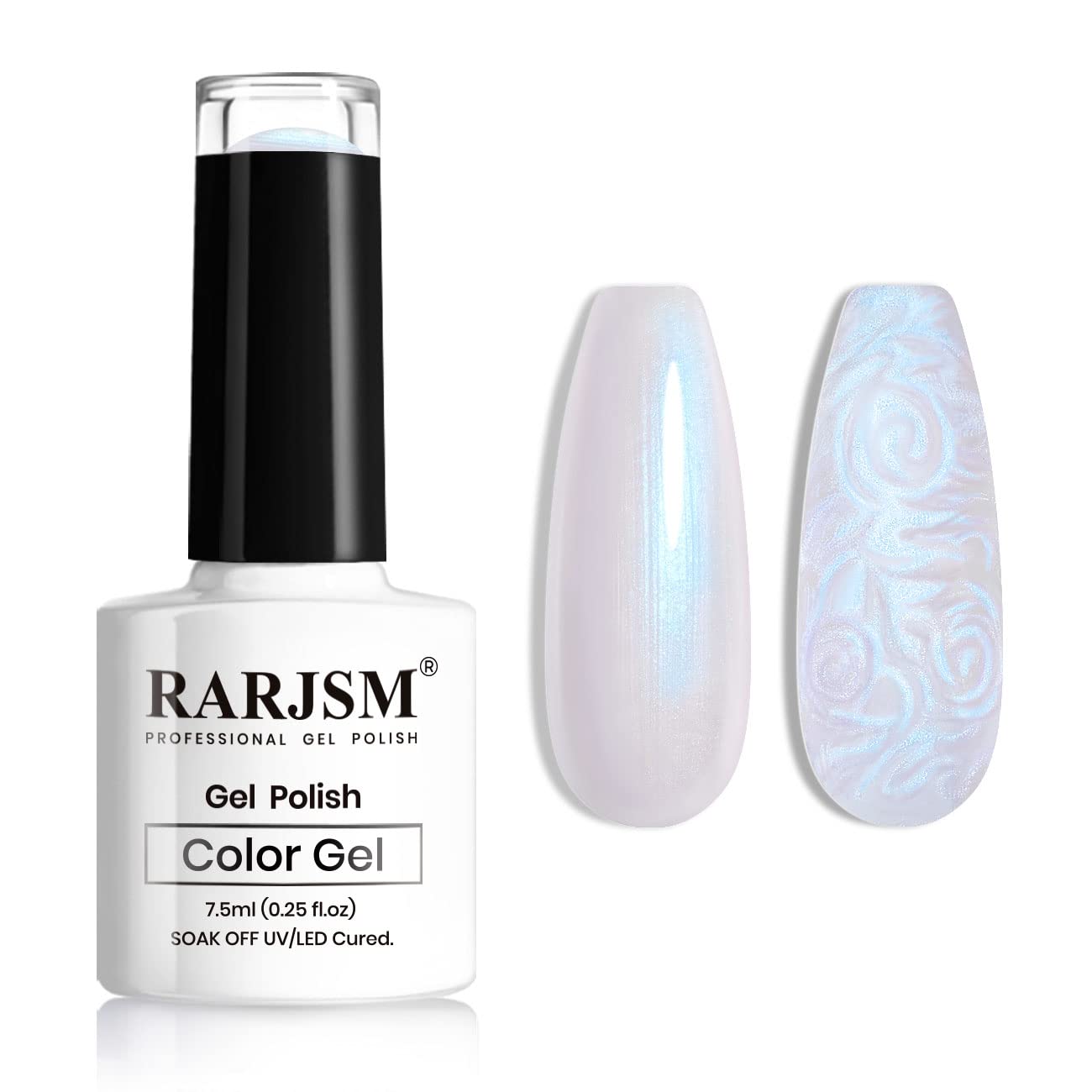 RARJSM front bottle showing pearlescent gel and branding for easy identification