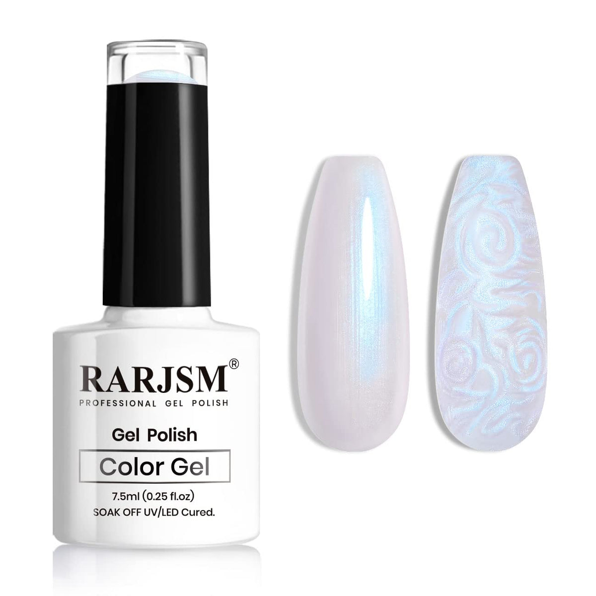 RARJSM front bottle showing pearlescent gel and branding for easy identification