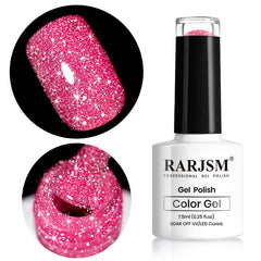 RARJSM front bottle pink gelpolish showing product and clear branding for easy selection