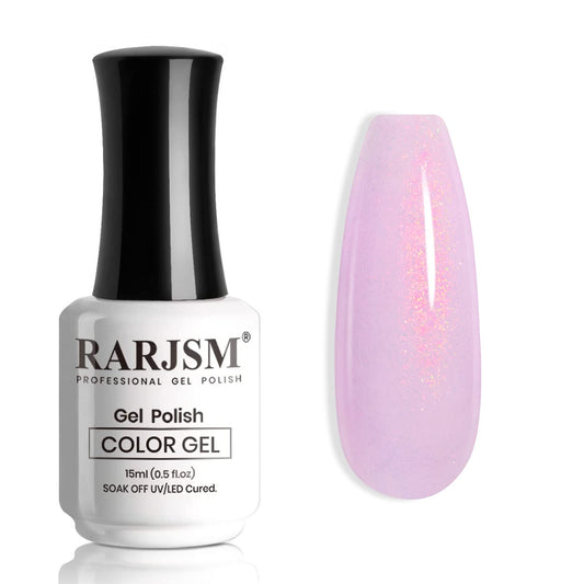 RARJSM front bottle shot showing lavender shimmer for instant polish appeal