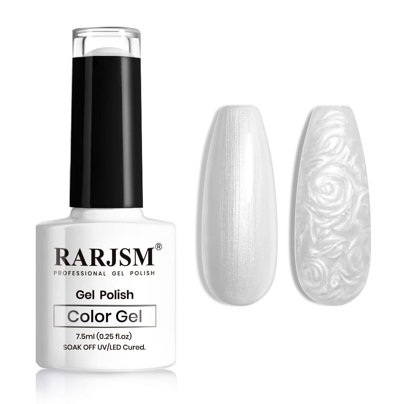 RARJSM front bottle view showing pearlescent silver and quick identification benefit