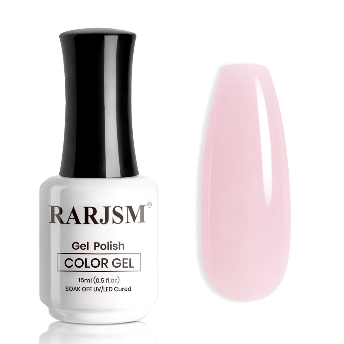 RARJSM front bottle showing milky pink nude shade and clean packaging benefit