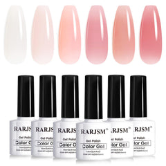 RARJSM front packaging showing six jelly nude gel bottles and benefits