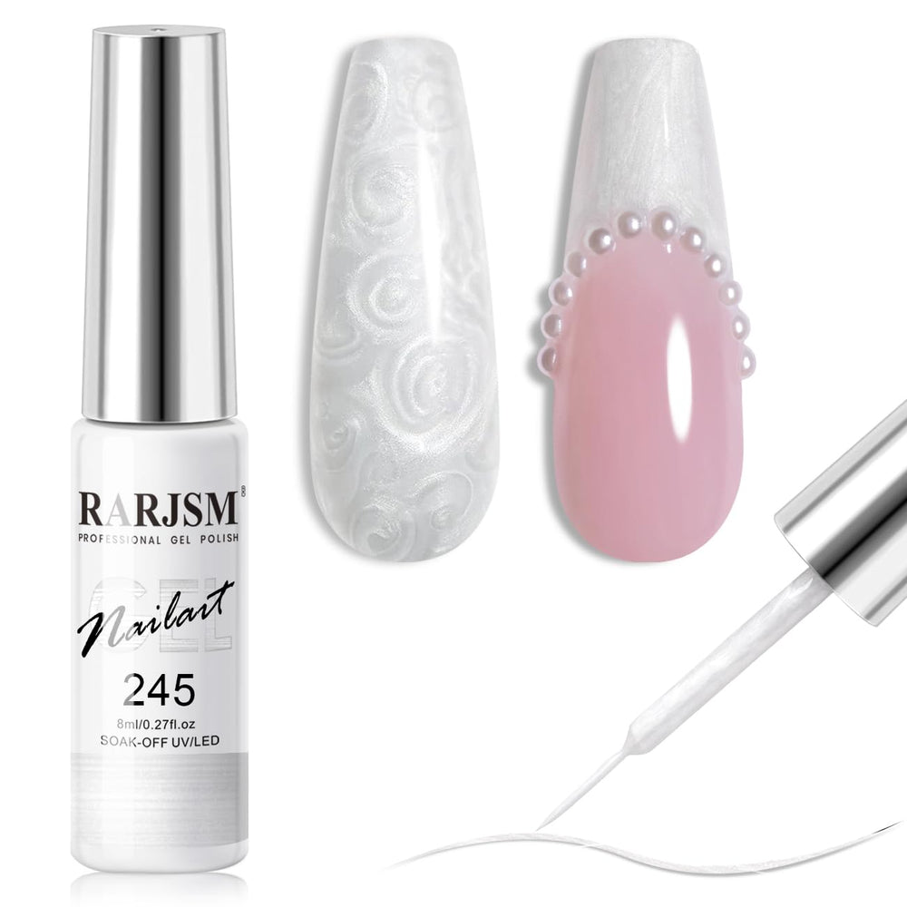 RARJSM front packaging showing pearl white gel liner, clear labeling for quick selection