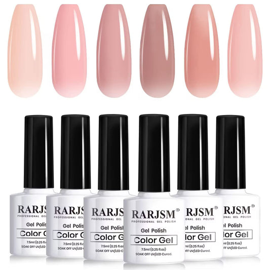 RARJSM six-bottle front view showing the nude collection and organized presentation