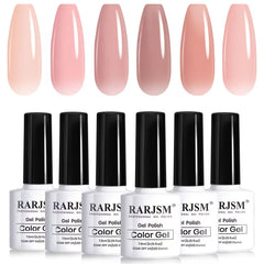 RARJSM six-bottle front view showing the nude collection and organized presentation