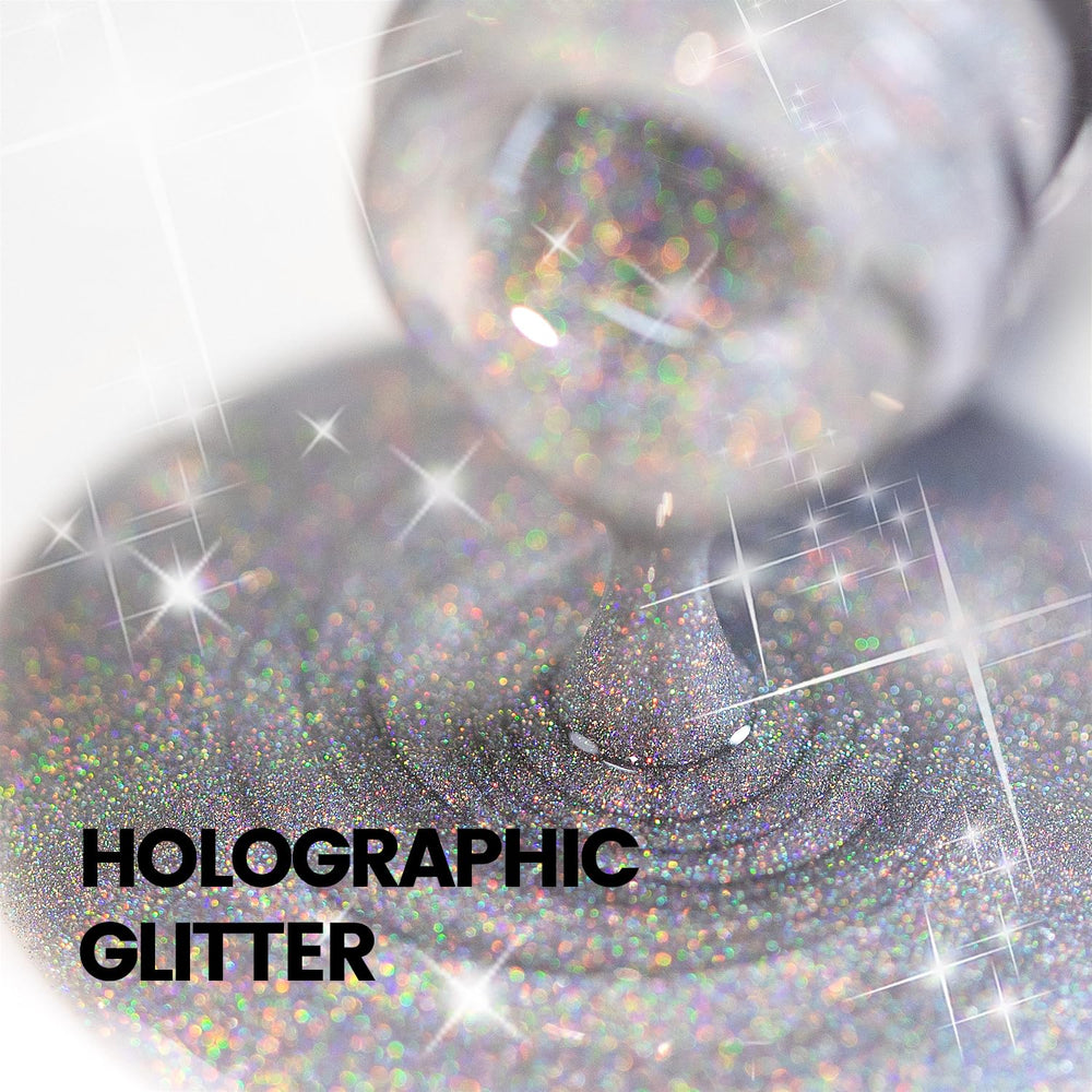 RARJSM macro of glitter texture showing iridescent particles for intense sparkle