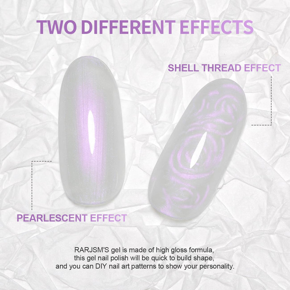 RARJSM in-use salon hand showing swirl-thread effect for creative designs