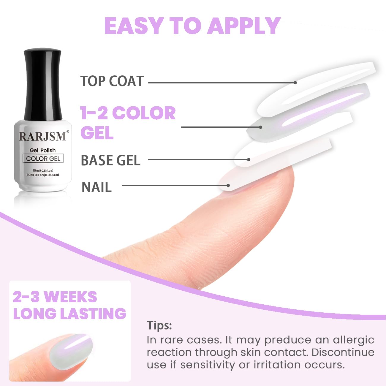 RARJSM label and ingredients close-up showing low-odor, non-toxic formulation