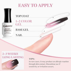 Hand wearing RARJSM color-changing nails at a party, eye-catching style benefit