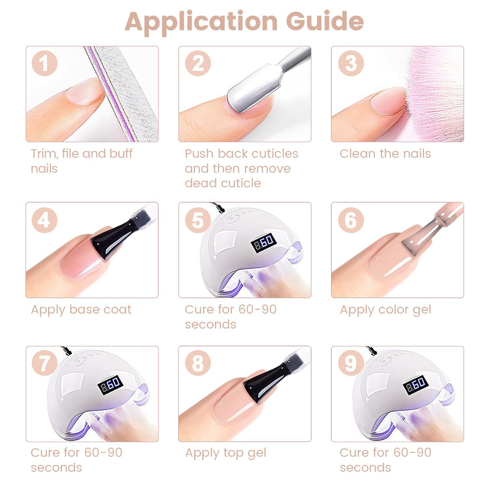 RARJSM in a salon scene with lamp showing curing workflow for long-lasting manicure