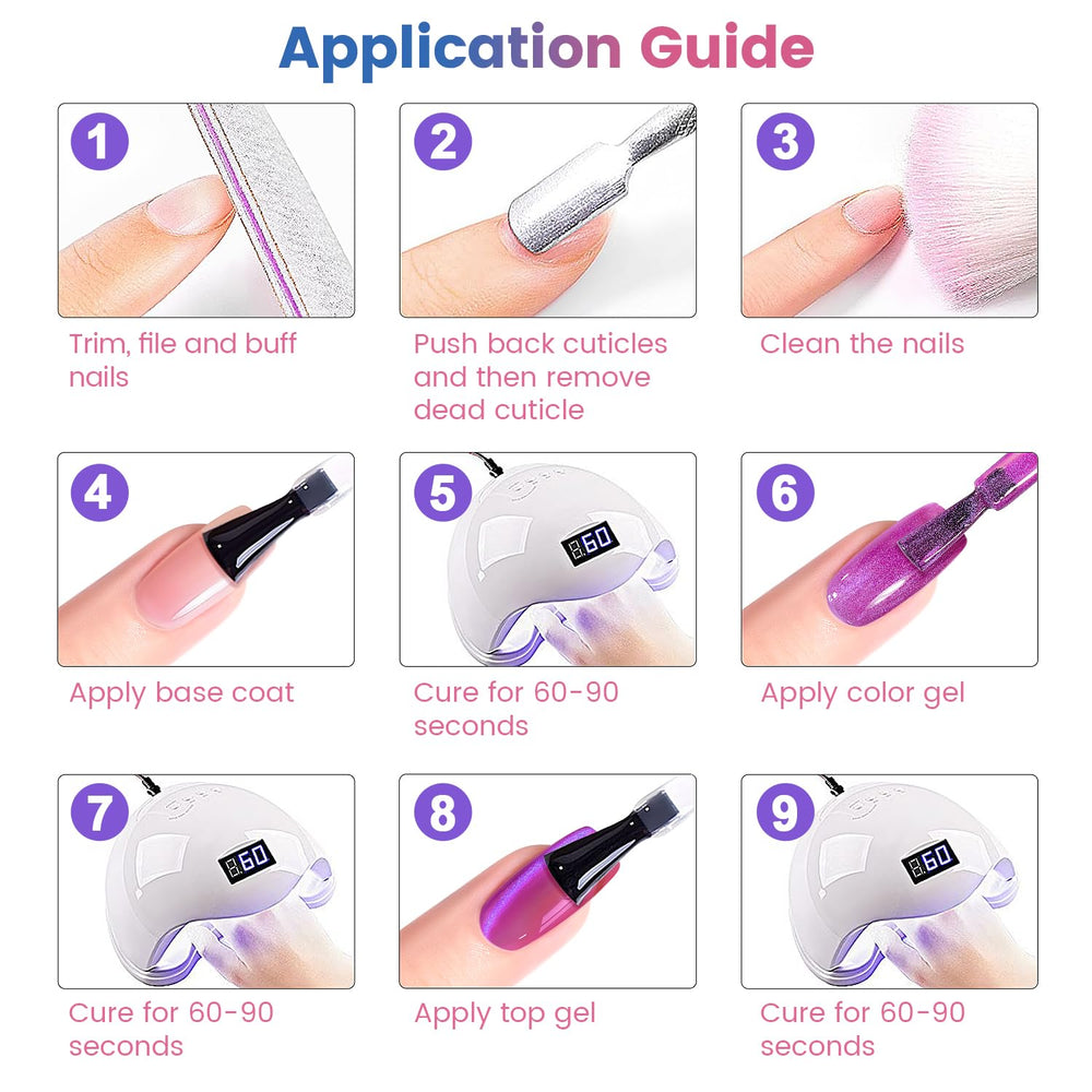 RARJSM tabletop lifestyle scene of a home manicure demonstrating easy salon-quality results