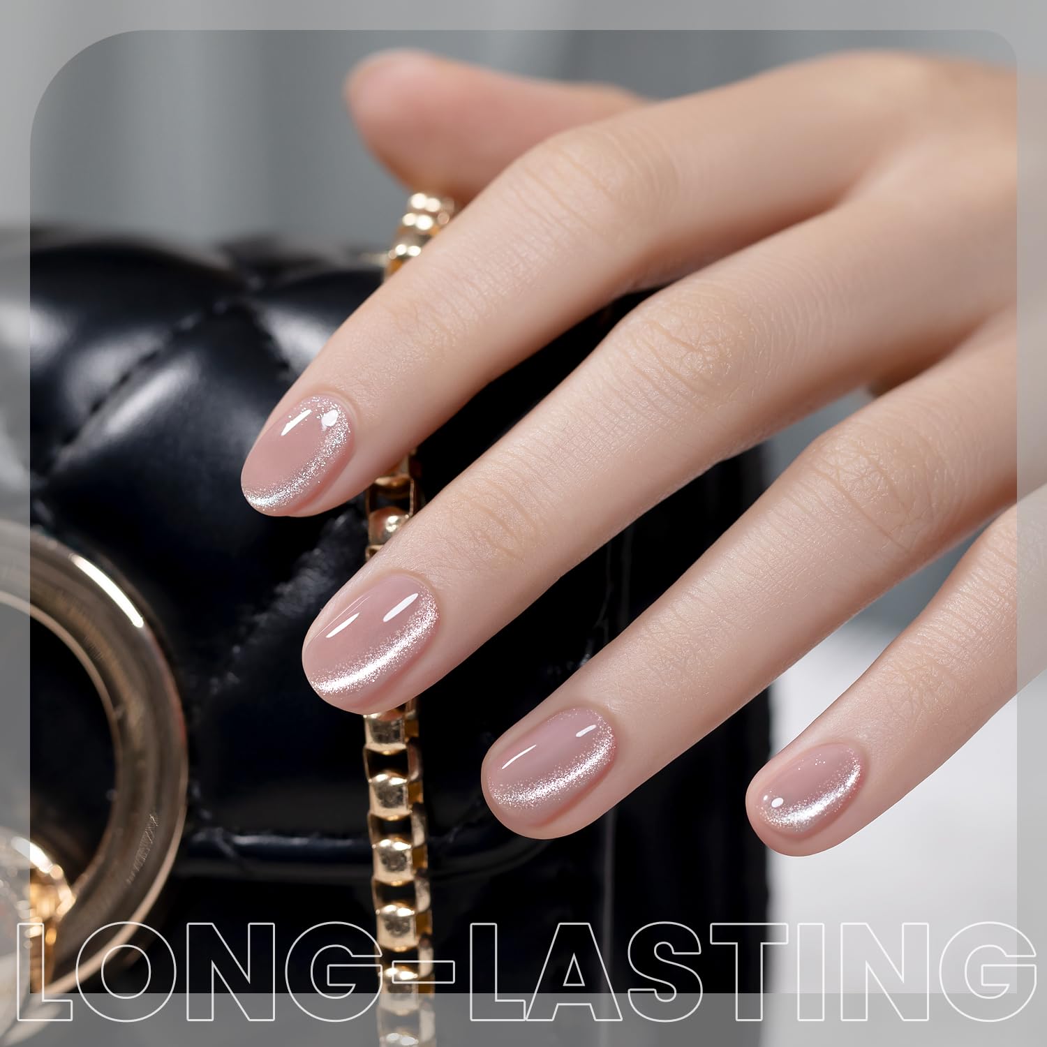RARJSM magnet stick held over wet polish to form the cat eye line benefit control