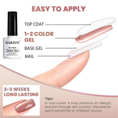 RARJSM manicure in progress in home salon demonstrating easy at-home professional results