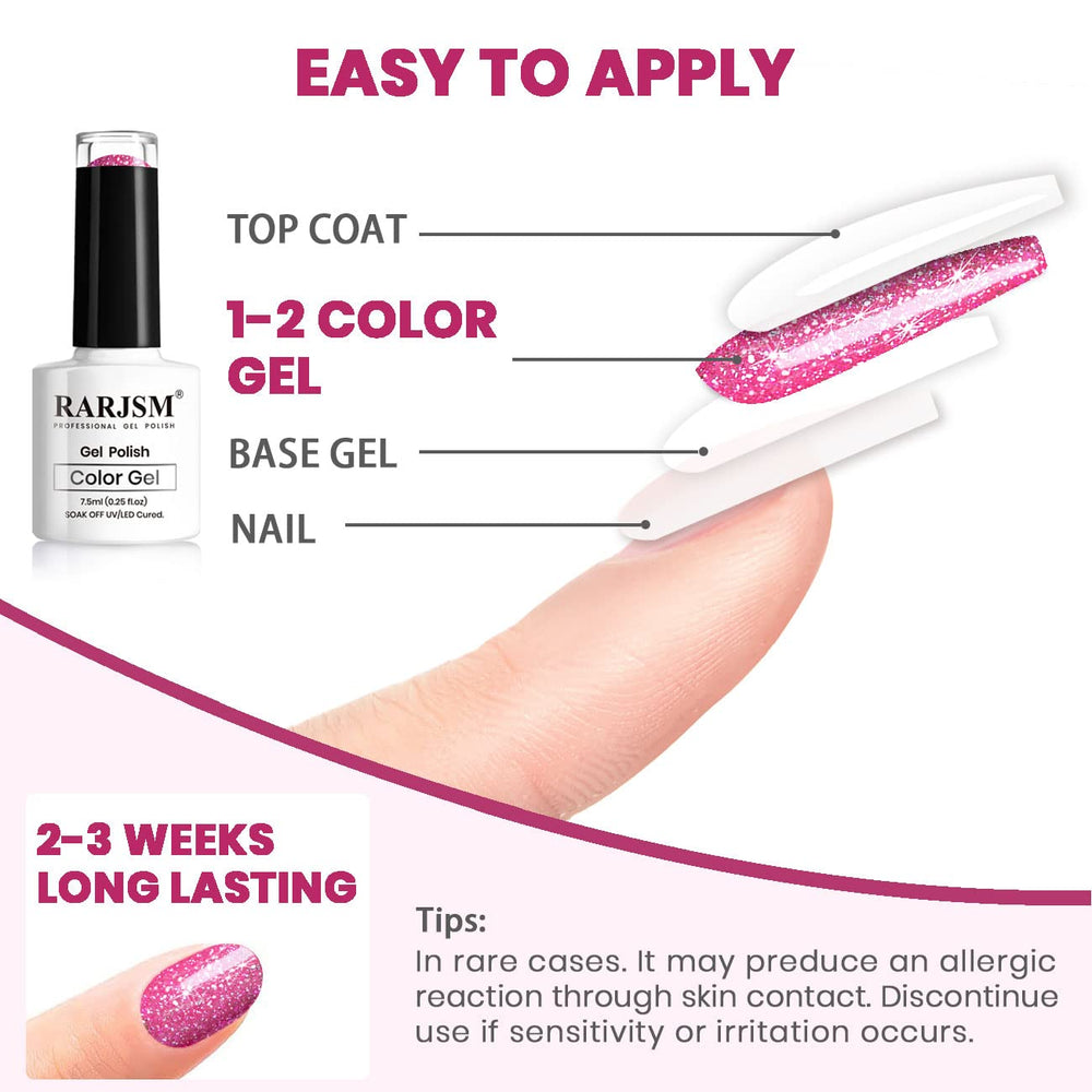 RARJSM finished manicure lifestyle photo showing party-ready polished nails