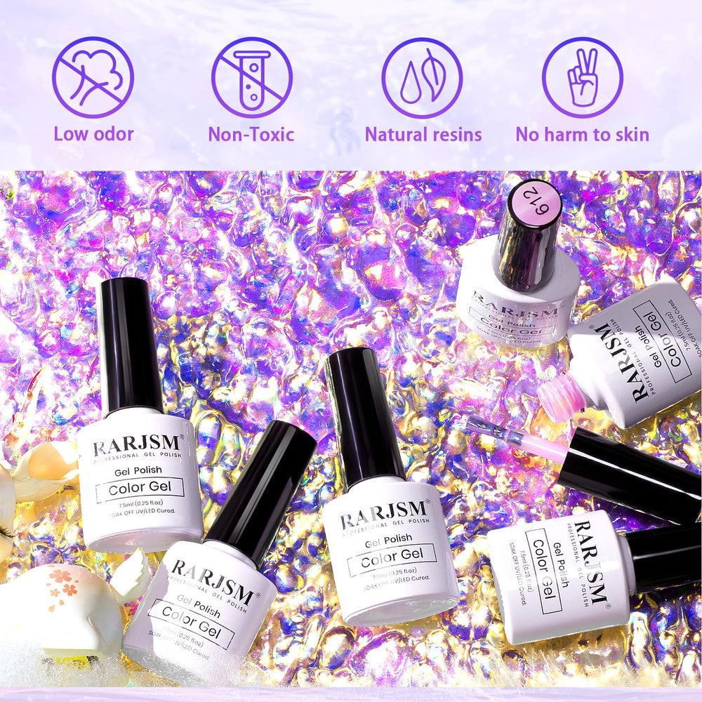 RARJSM bottle label closeup highlighting shade names and size benefit