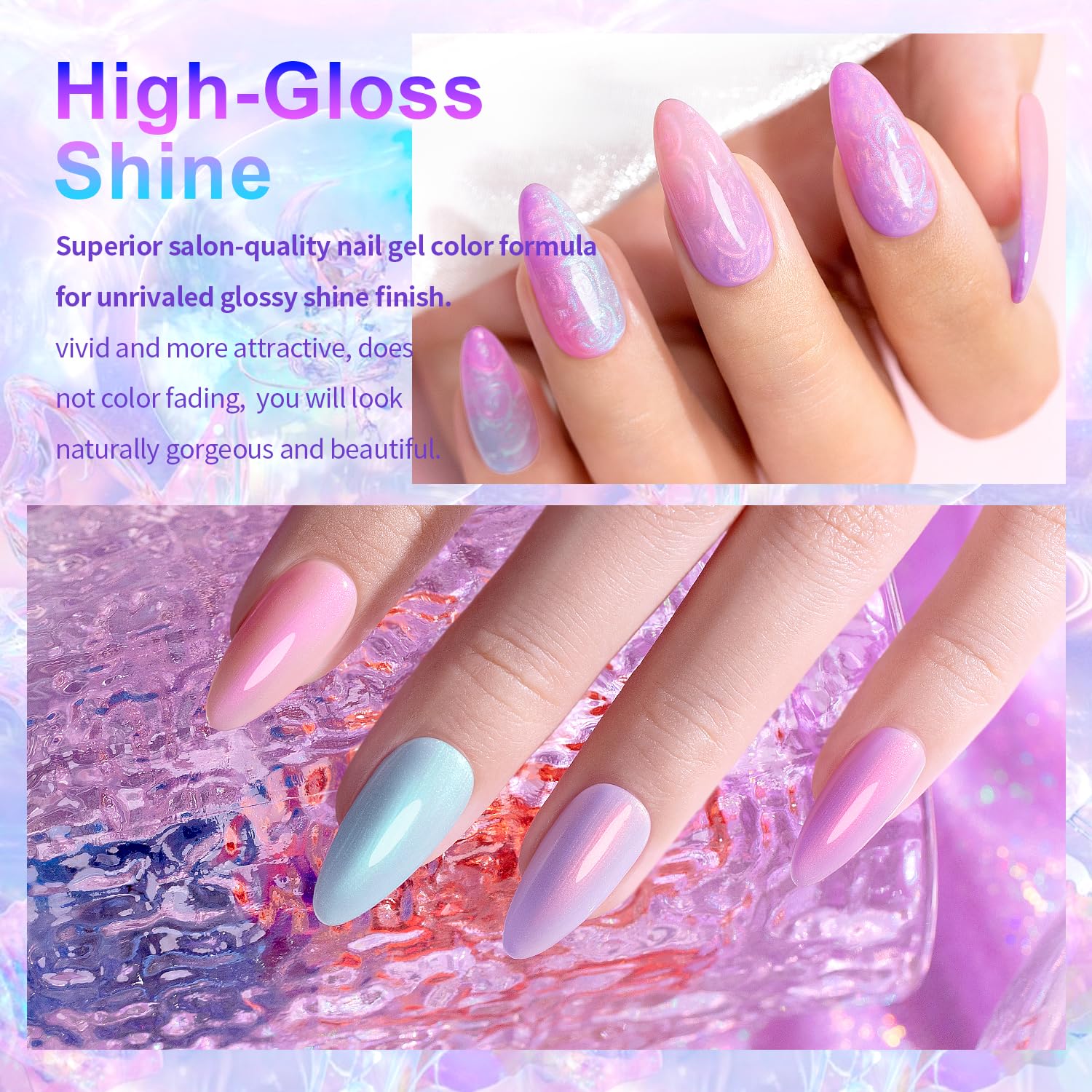 RARJSM on nail tip swatch displaying iridescent shimmer benefit