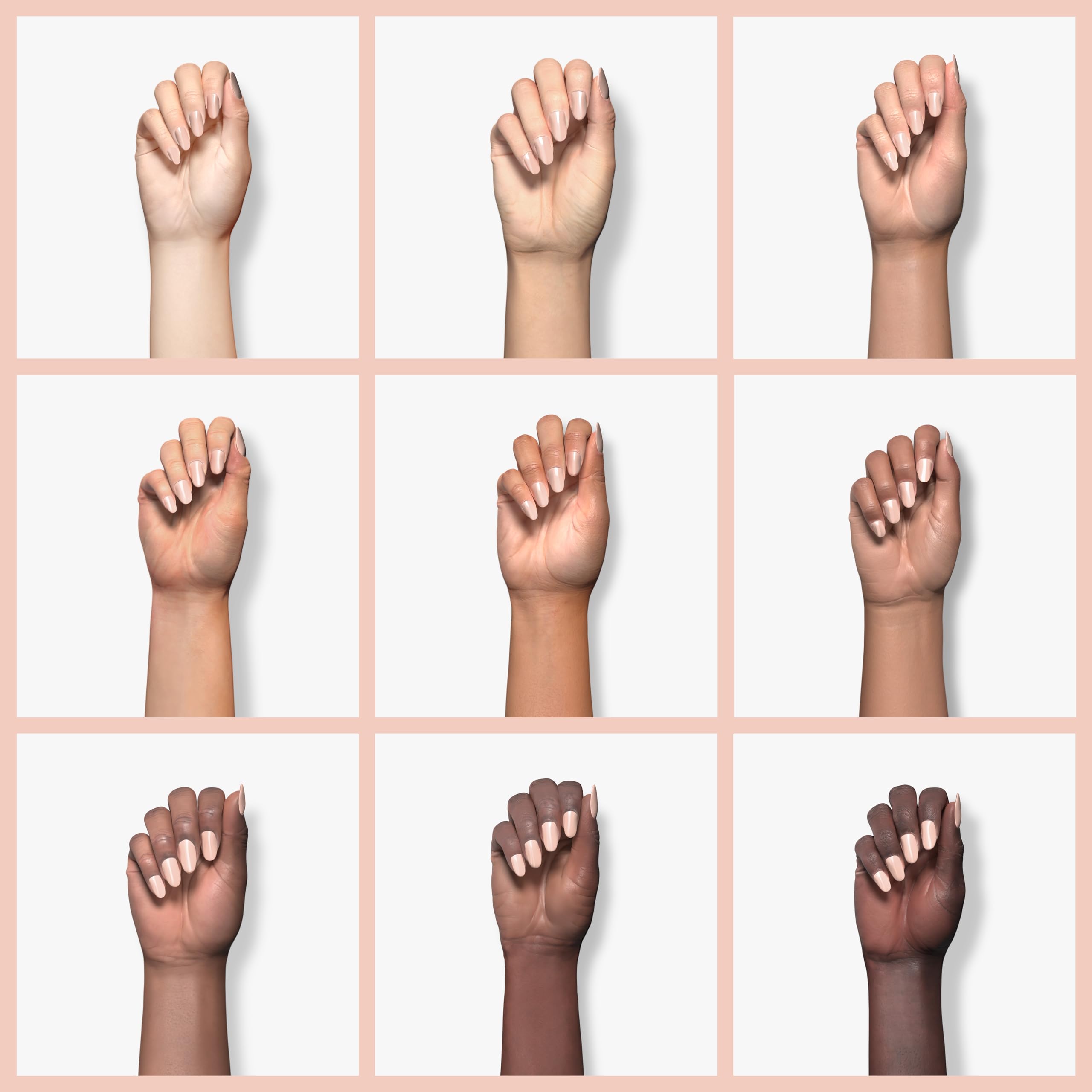 RARJSM single nail application shows sheer coverage and even layer benefit