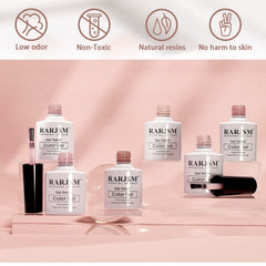 RARJSM hand applying gel polish under LED lamp demonstrating at-home salon convenience