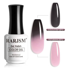 RARJSM being applied to nails under lamp, quick cure and professional finish benefit