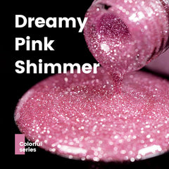 RARJSM close-up on nail showing reflective sparkle and intense shine for eye-catching finish