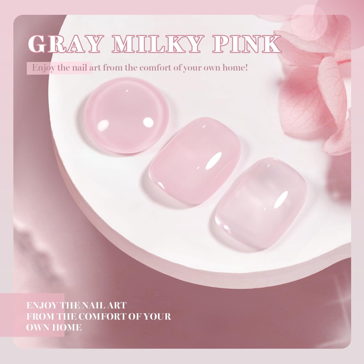 RARJSM on natural nails creating a subtle French manicure with long-lasting shine